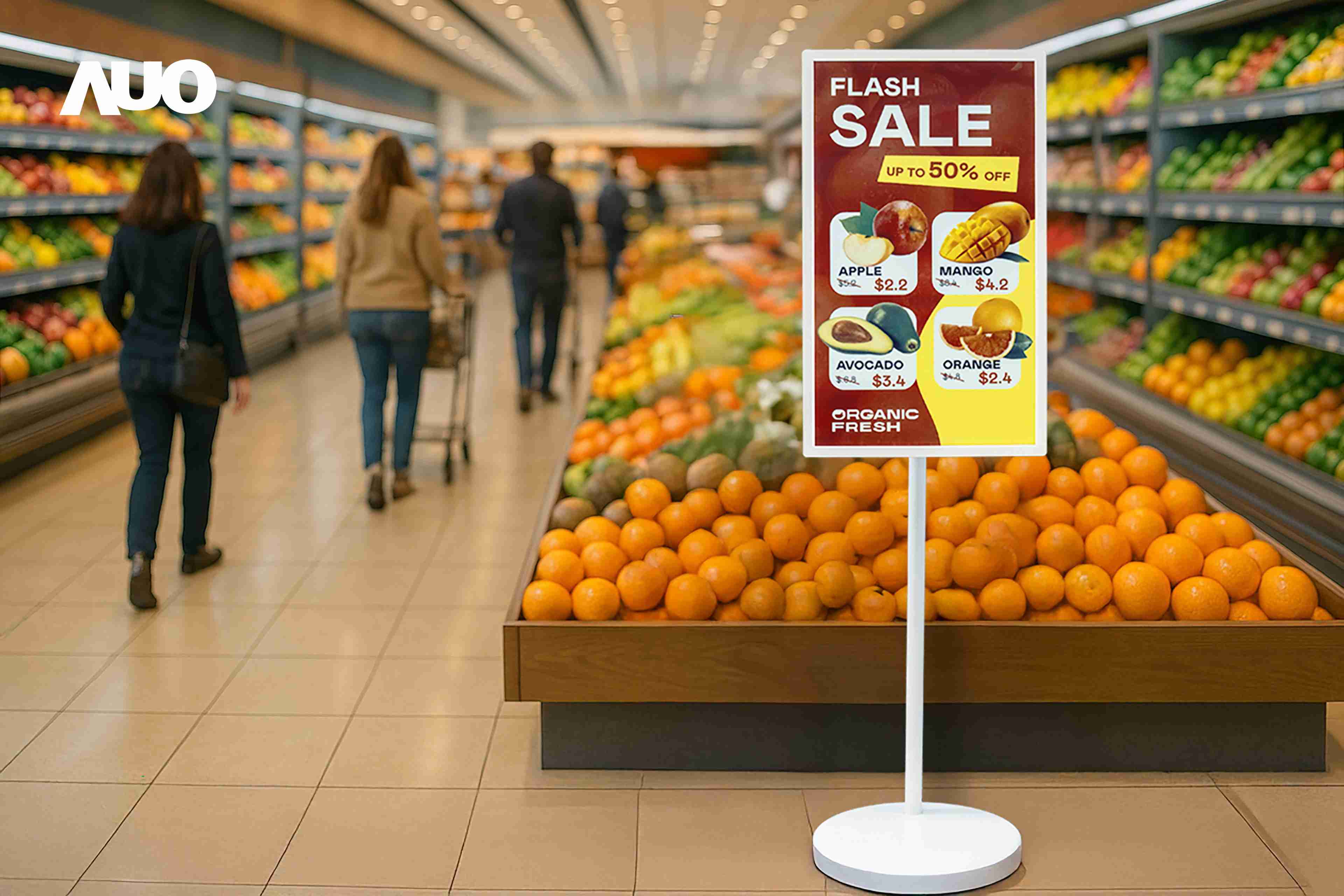 达擎首亮相低功耗、、、、全彩的〝aecoPost电子纸解决方案〞，，仅在更新画面时需要微量的电力驱动，，，无需布建电线的便捷设计，，，，使其可灵活应用、、、随意置放，，，，并可透过云端或行动装置app，，，，轻松管理及排程广告内容，，，，晋升店头营销利器。。。。